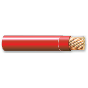 Building Wire, THHN, Nylon, 6 AWG Stranded, 1-Conductor, 600V, Red, 500 ft.