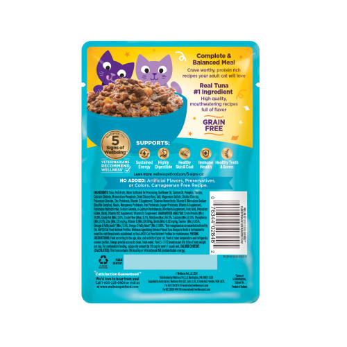 Wellness Appetizing Entrees  Flaked Tuna Recipe in Broth back packaging