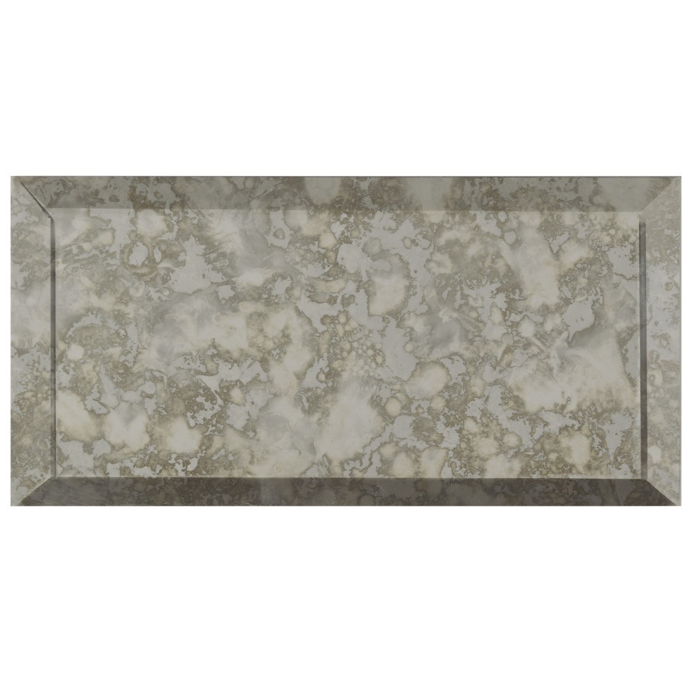 Lustre Beveled Antique Mirror 3 in. x 6 in. Glass Wall Tile