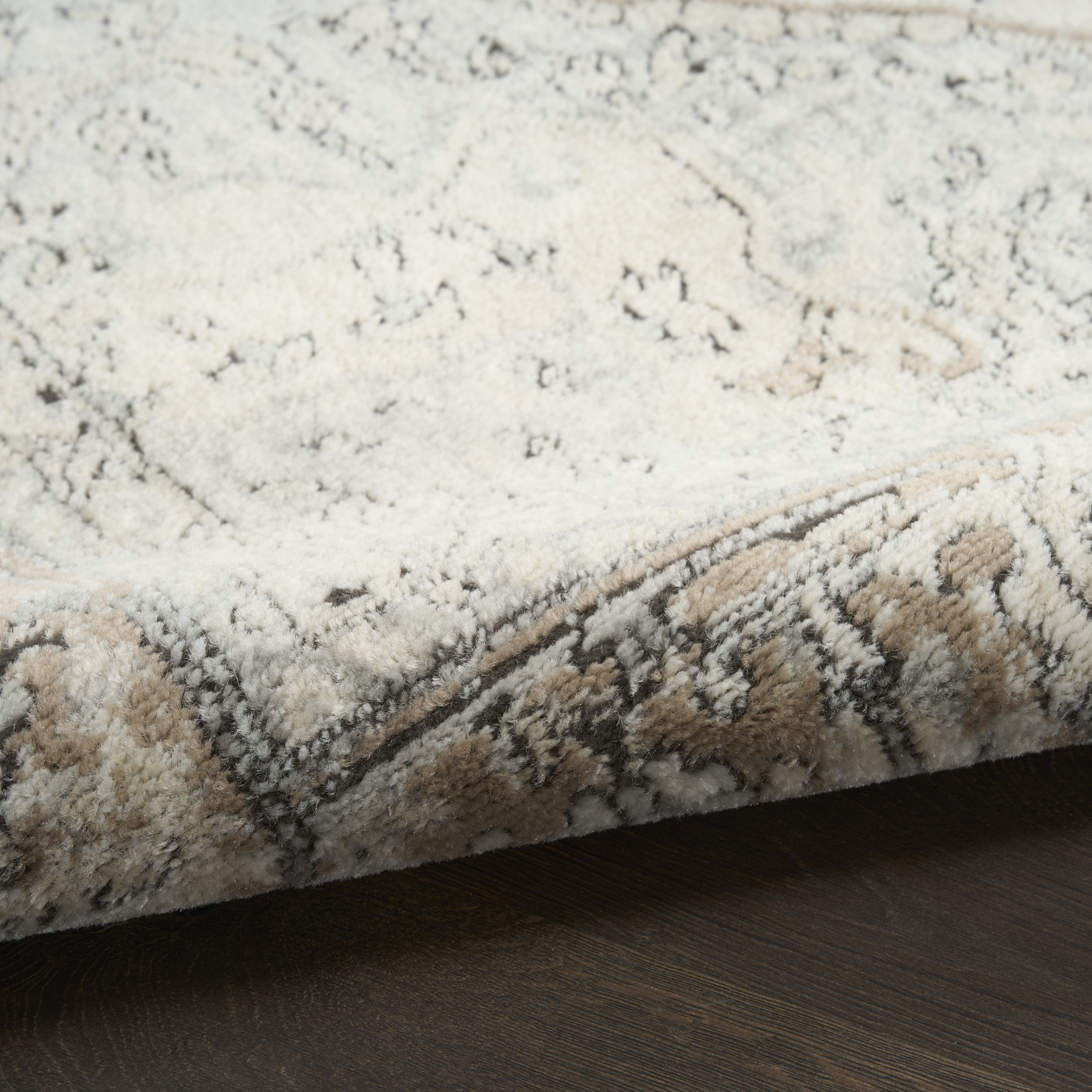 Nourison Quarry 6' x 9' Ivory Grey Taupe Vintage Indoor Rug
