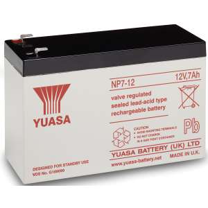YUANP712, Yuasa, Battery 12V 7Ah Sla Yuasa