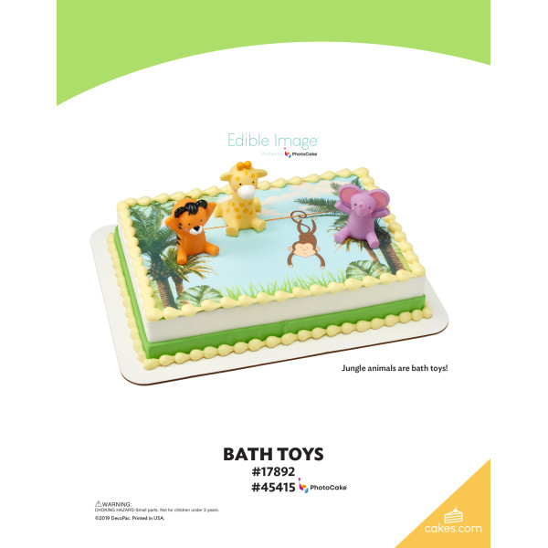Bath Toys The Magic of Cakes® PhotoCake® Enhanced Background Page