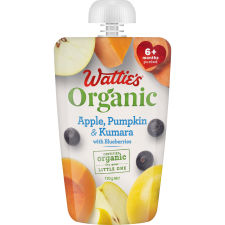 Wattie's® Organic Apple, Pumpkin & Kumara with Blueberries 120g 6+ months