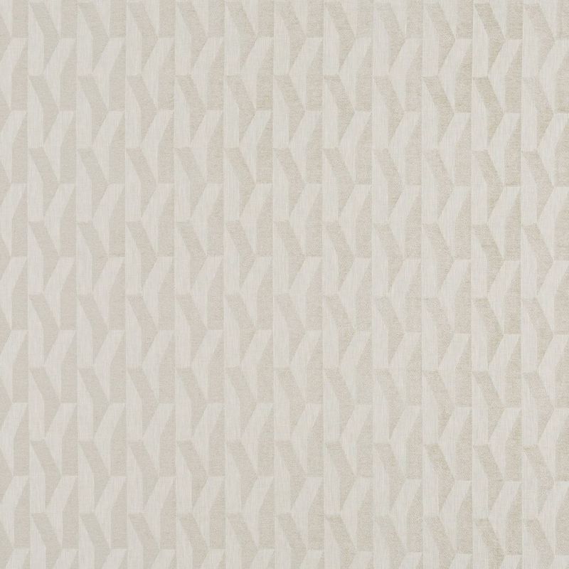Beige woven wallpaper with repeating angular chevron motifs and subtle texture â€” covering a flat wall surface â€” evenly lit close-up, neutral tones, no other room features or view visible.