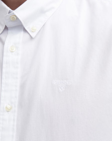 Crest Poplin Tailored Short-Sleeved Shirt Classic White