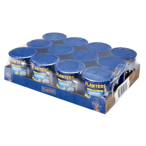 PLANTERS(r) Cashews Halves And Pieces 12/14oz . C1RA - Front Right Closed Case (Hi Res)