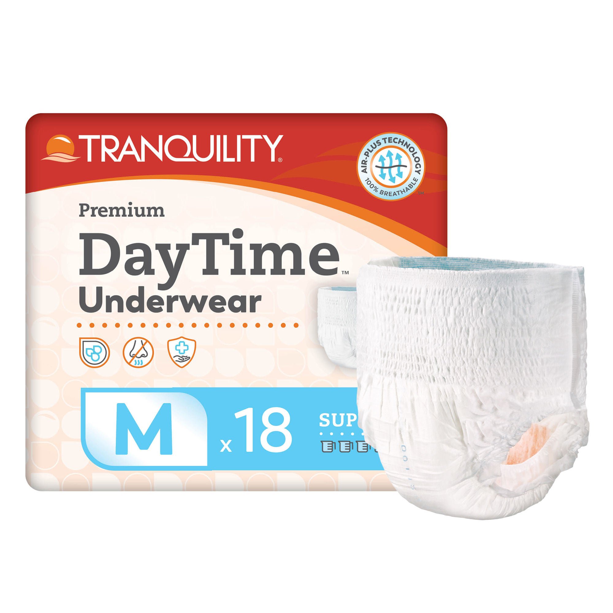 Tranquility Premium DayTime Disposable Absorbent Underwear, Medium