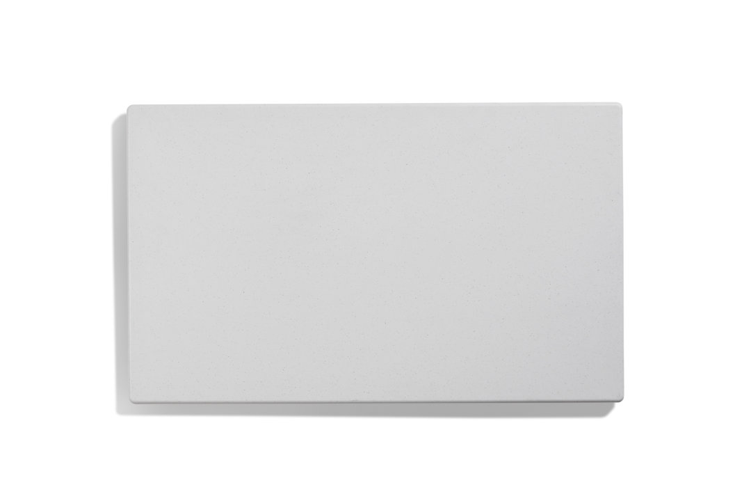 Miramar® resin template for two rectangular Miramar contemporary food pans in white stone