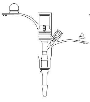 MIC Universal Feeding Adapter for use with 14 Fr. MIC PEG feeding tube
