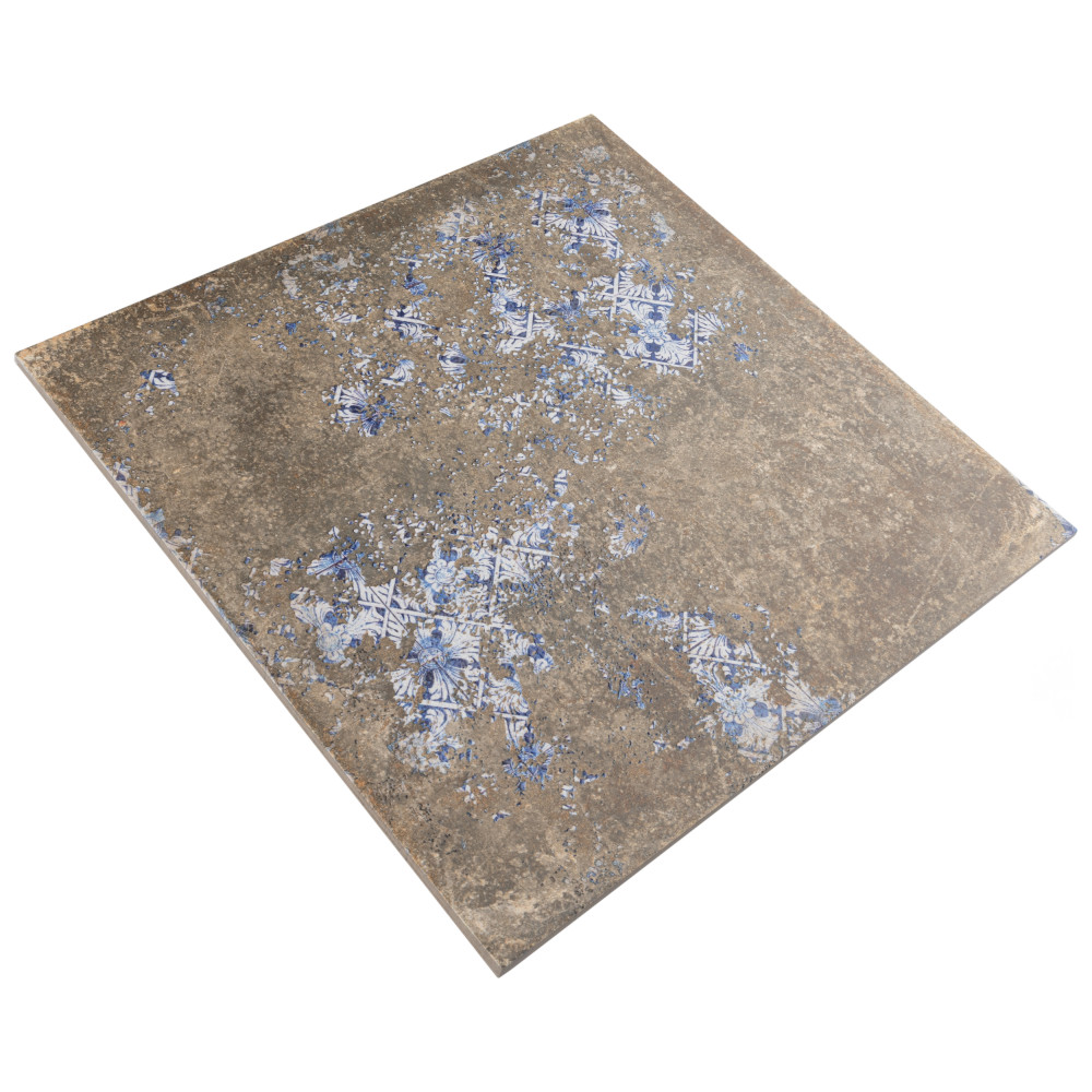Antigua Deco Terra 13 in. x 13 in. Porcelain Floor and Wall Tile
