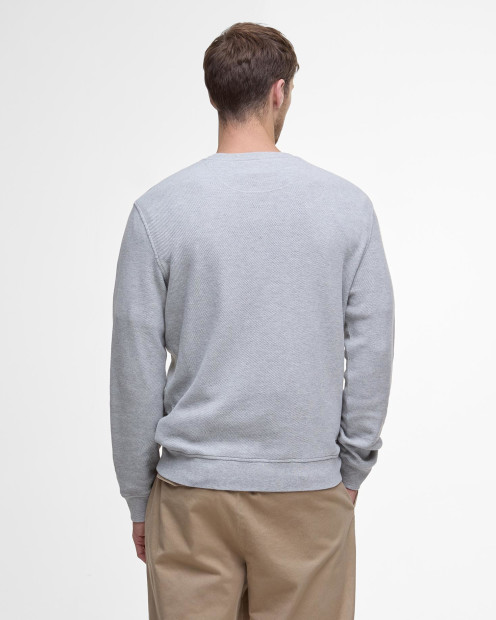 Pique Interlock Sweatshirt Grey Marl