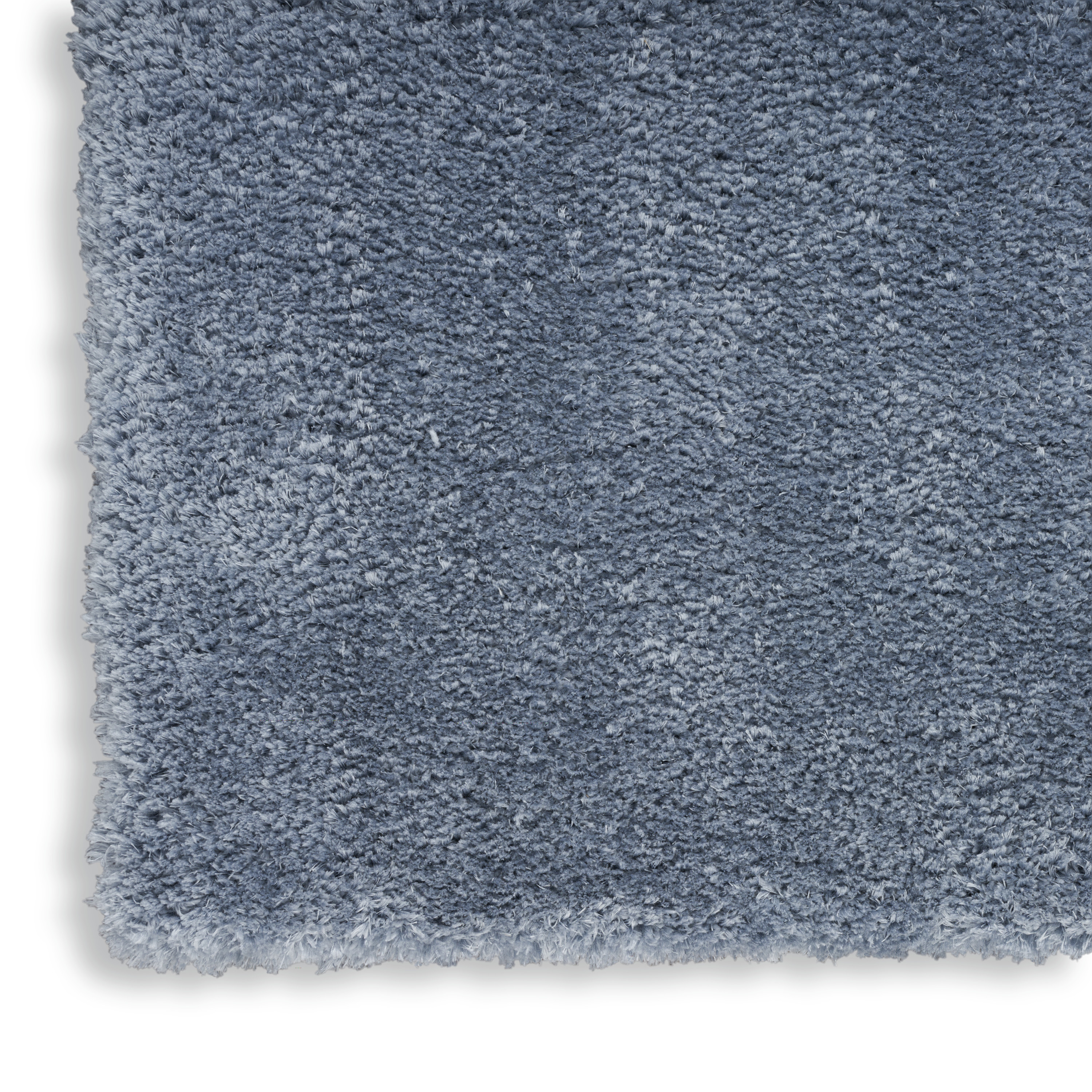 Nourison Dreamy Shag 5'3" x 7'3" Light Blue Shag Indoor Rug