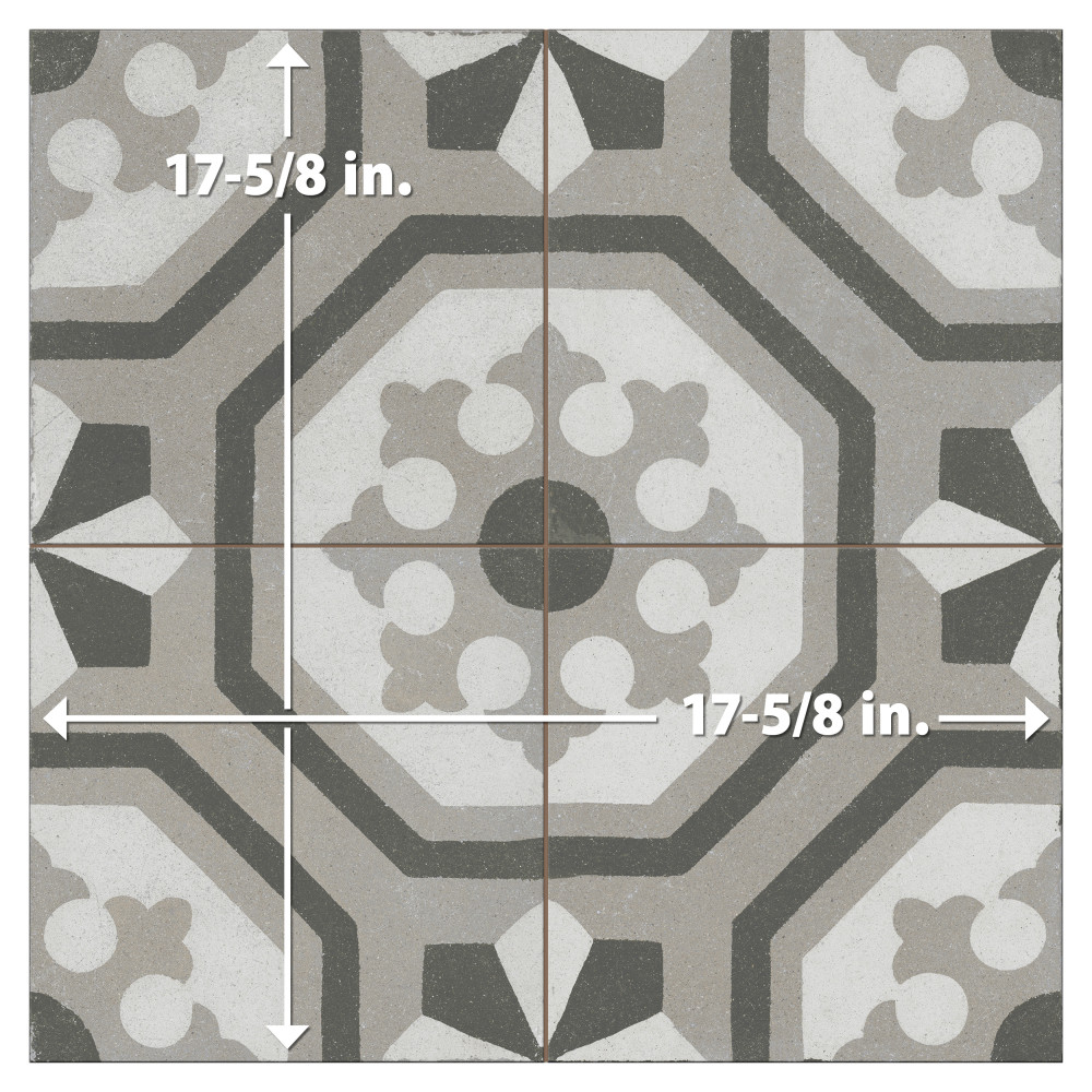 Kings Paname Opera 17-5/8 in. x 17-5/8 in. Ceramic Floor and Wall Tile