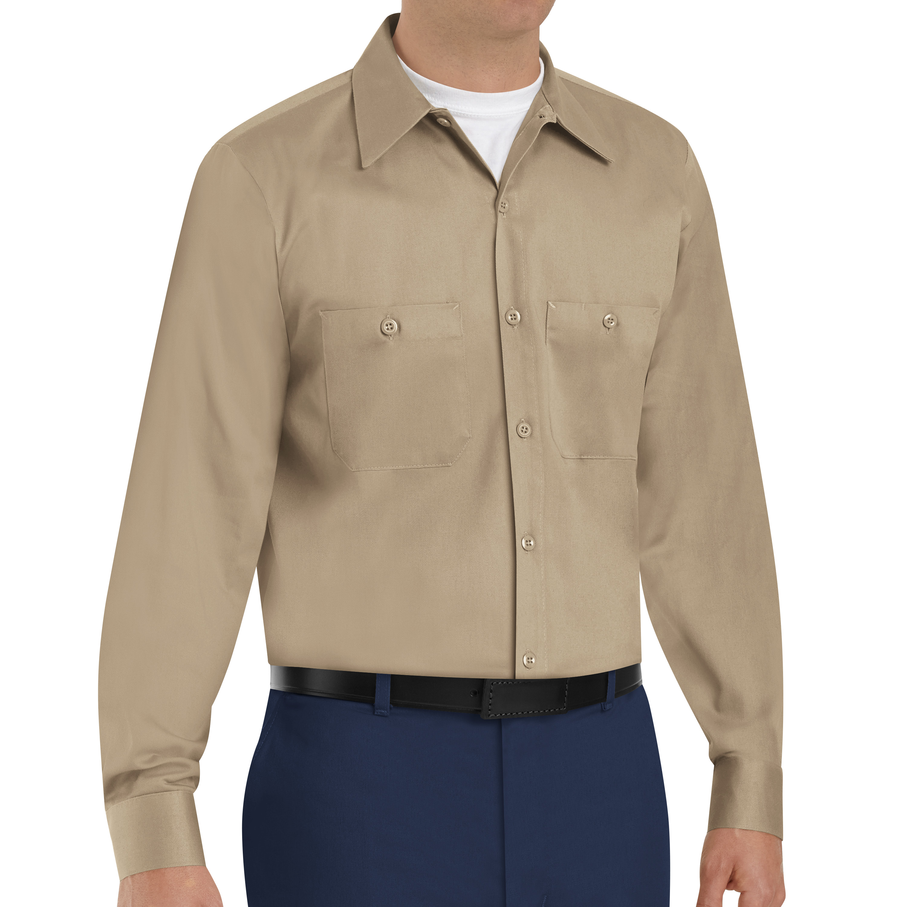 Red Kap Men's Long Sleeve Wrinkle-Resistant Cotton Work Shirt - Picture 16 of 37