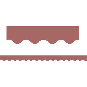 Deep Rose Scalloped Border Trim, 35 Feet