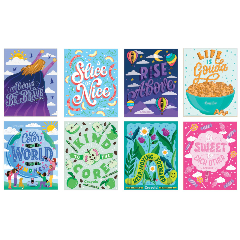 Crayola® Colors of Kindness Mini Poster Set, 8 Posters
