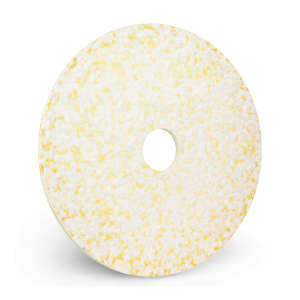 Hillyard, Trident® Toro™, Melamine, White, 17", Round Floor Pad