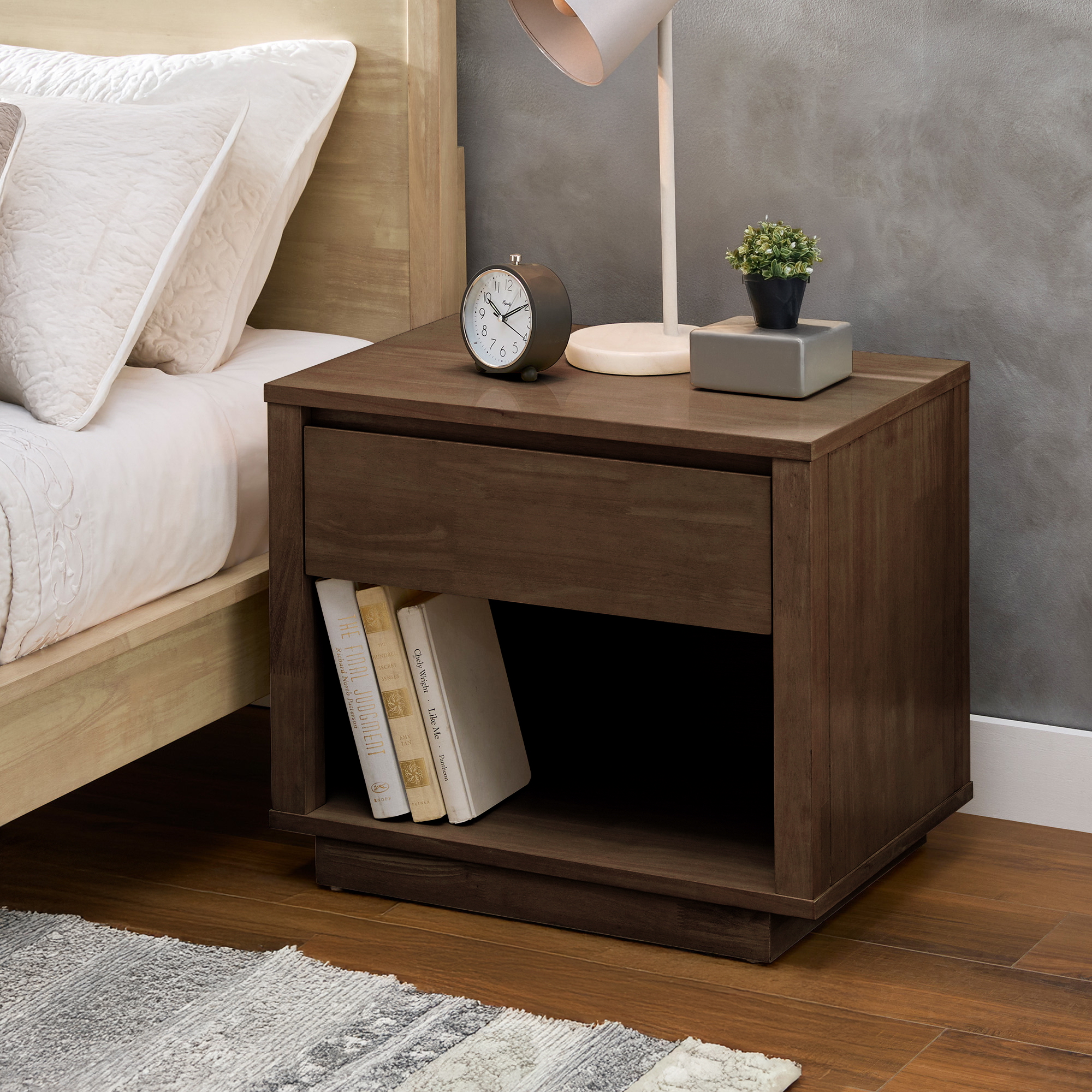 Danish-inspired Modern 1-Drawer Nightstand