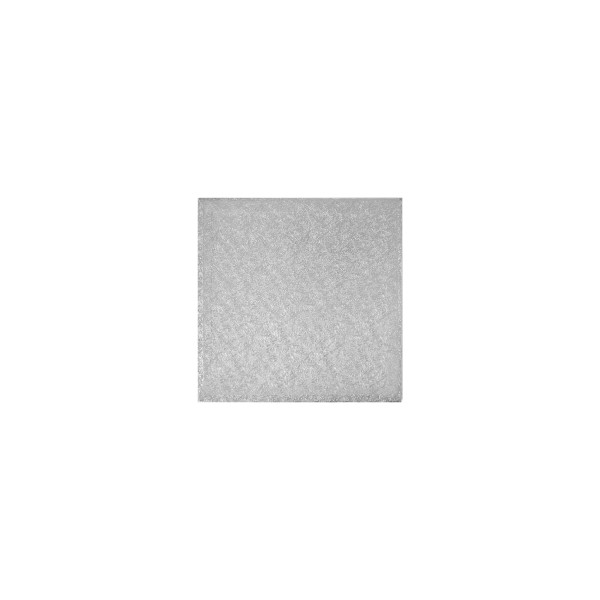 8" Square Silver Foil Cake Board