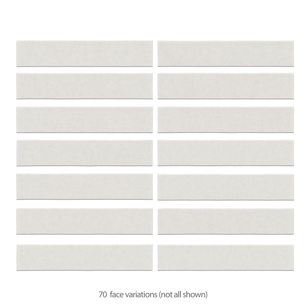 Menorca White 2-1/2 in. x 12-7/8 in. Ceramic Wall Tile