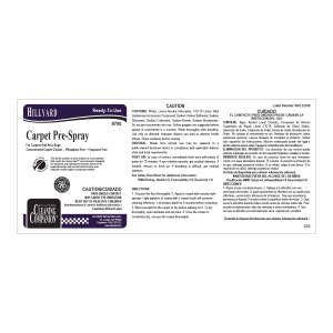 Label RTU 700 C2 Carpet Pre-Spray