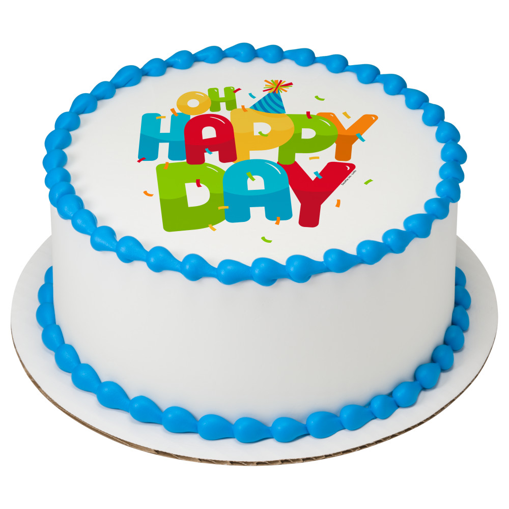 Order Oh Happy Day Edible Image® by PhotoCake® Cake from MEIJER #176 ...