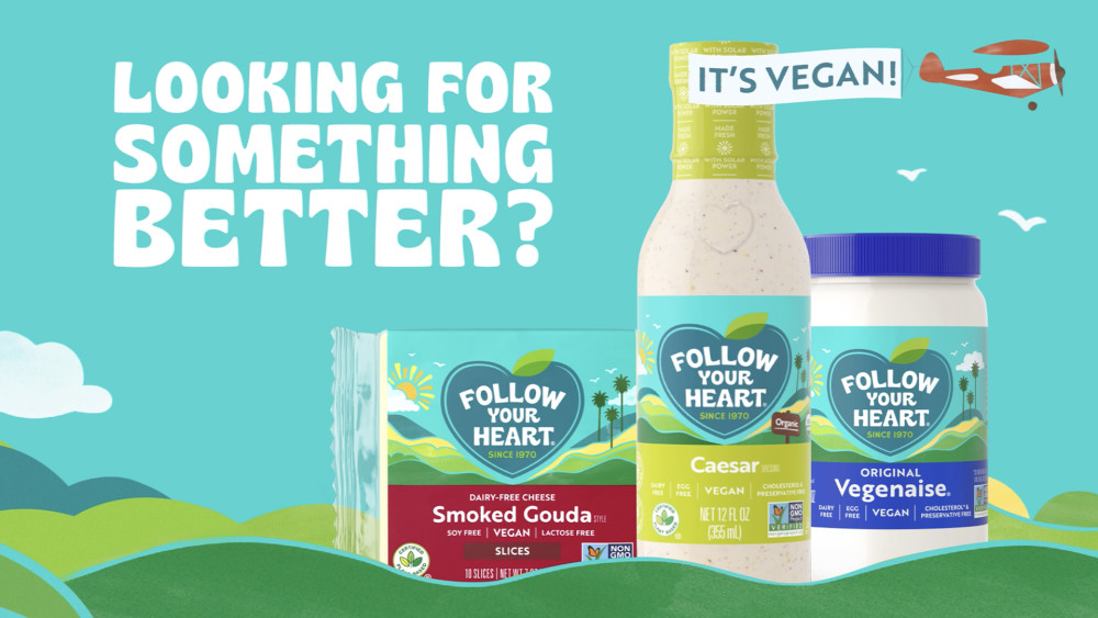 thumbnail video image 2 of Follow Your Heart Gluten Free, Vegan, American Style Dairy Free Cheese Slices Pack, 7 oz, 10 Count, 2 of 12