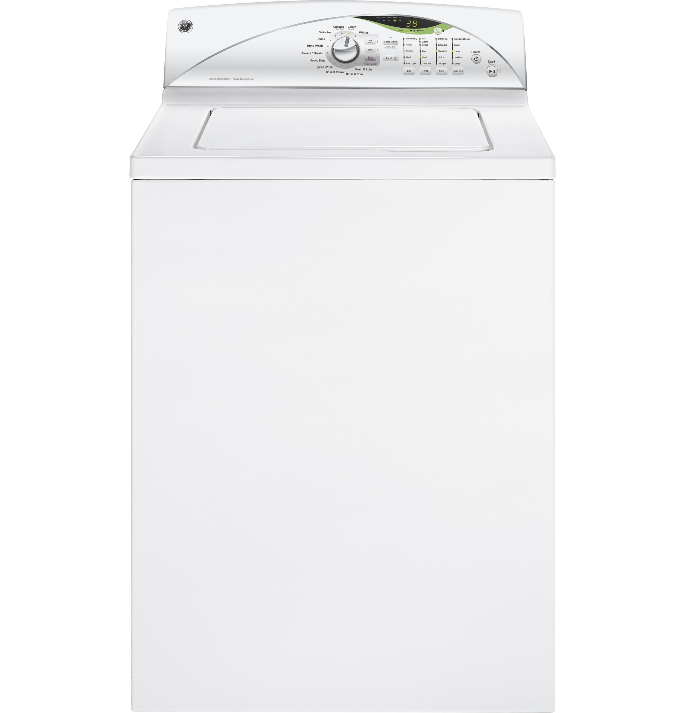 GE® 3.8 DOE cu. ft. stainless steel capacity washer