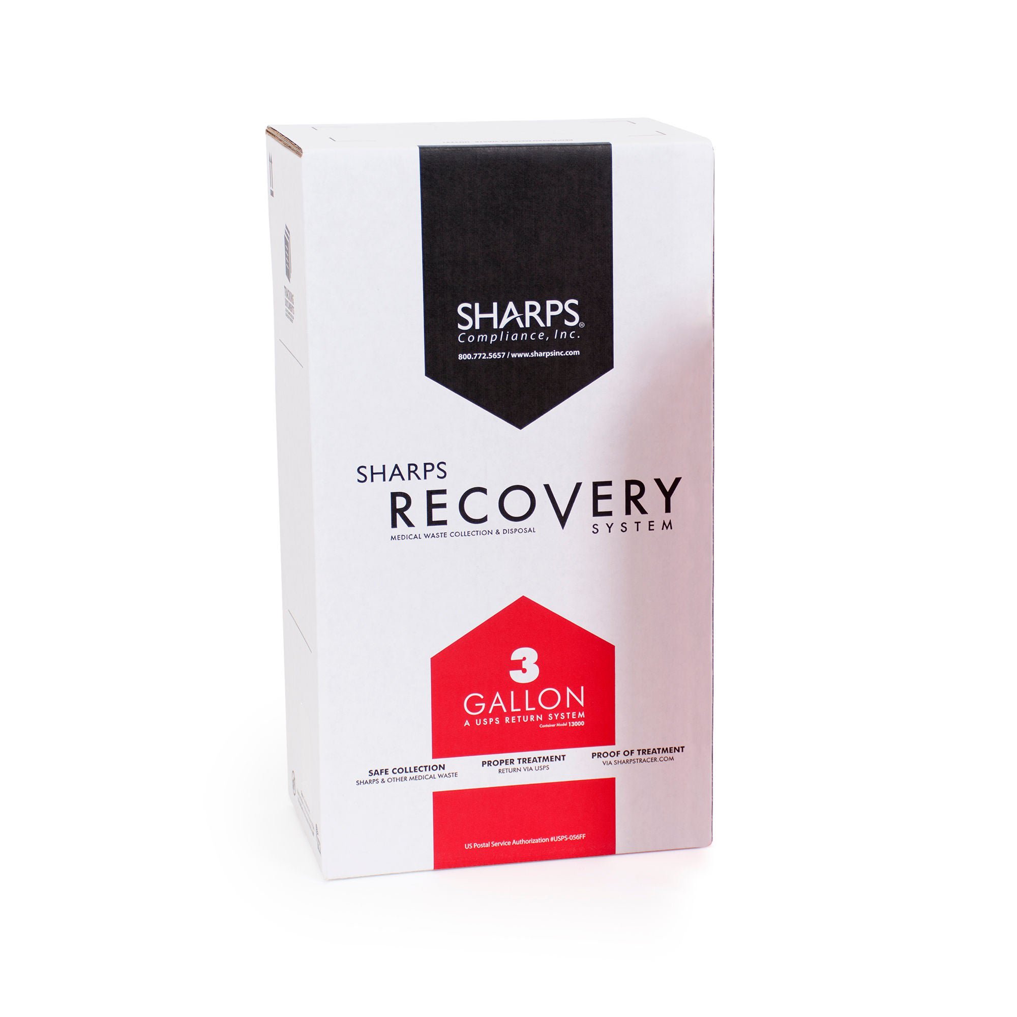 Sharps Recovery System™ Mailback Replacement Container, 3 Gallon