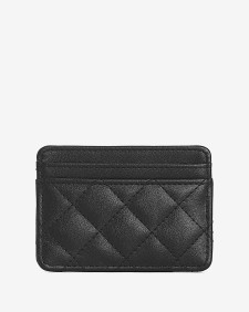 Quilted Card Holder Classic Black