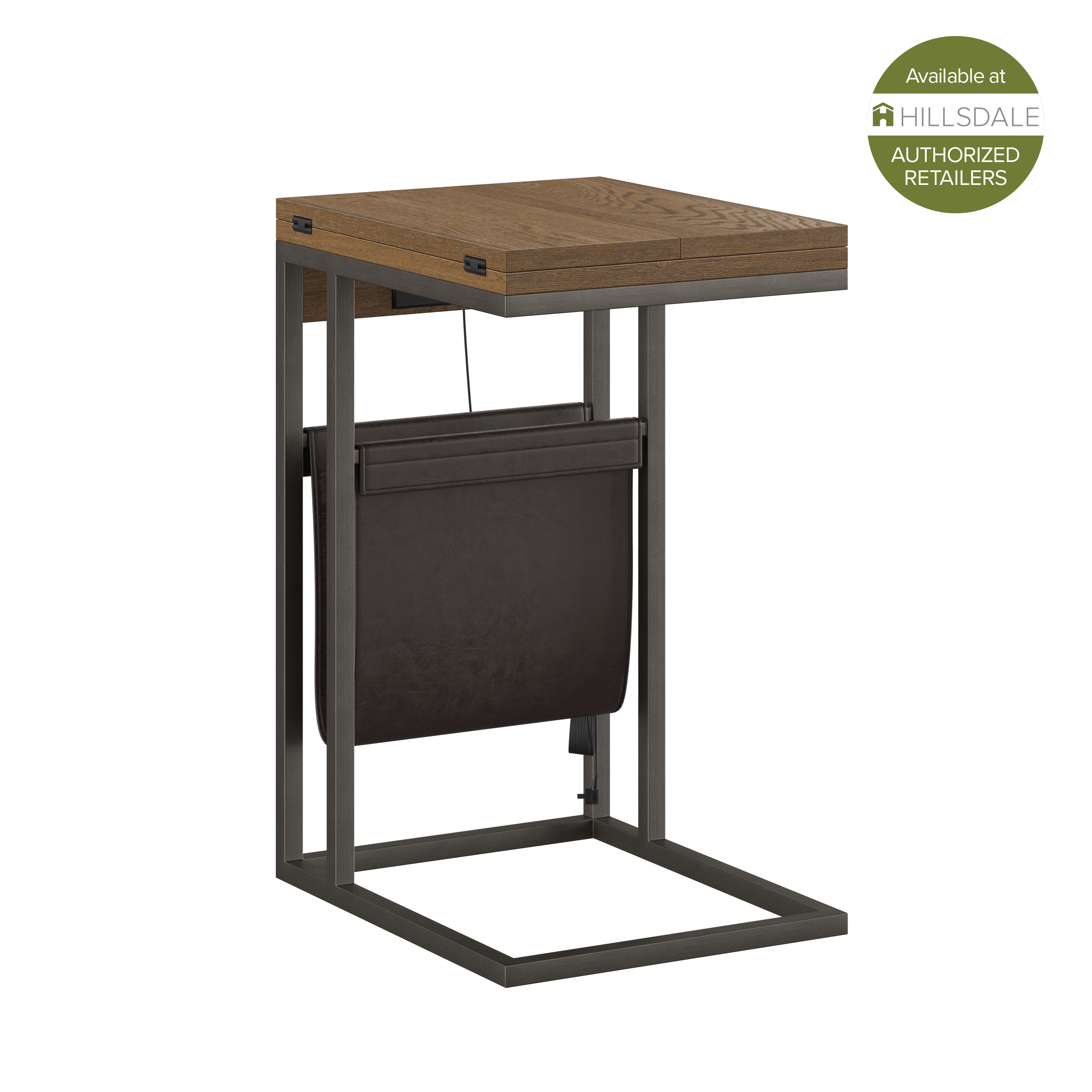 Reserve Wood and Metal Accent Table