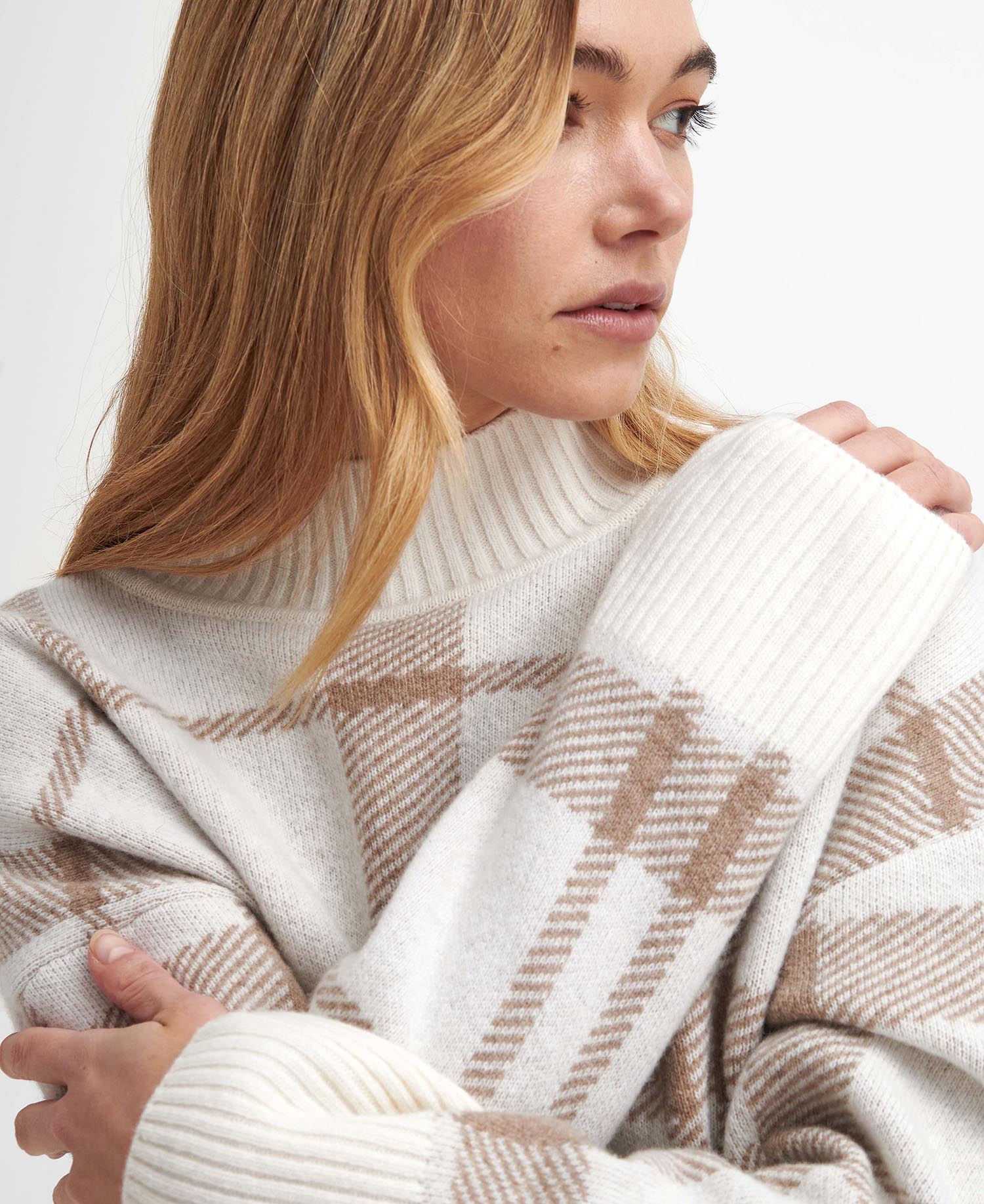 Deanna Tartan High-Neck Jumper image number 3