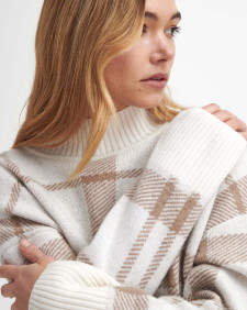 Deanna Tartan High-Neck Jumper 