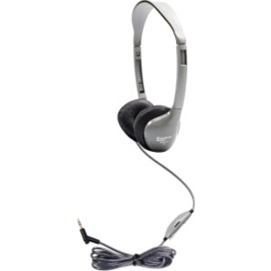 SchoolMate&trade; On-Ear Stereo Headphone with Leatherette Cushions and In-Line Volume Control