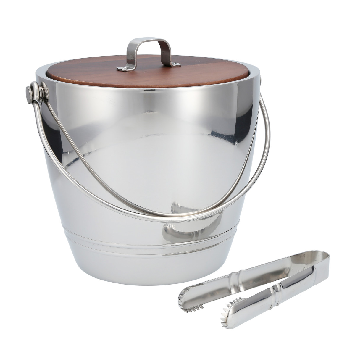 Crafthouse By Fortessa® The Signature Collection Round Ice Bucket w/Tongs 106 fl oz.