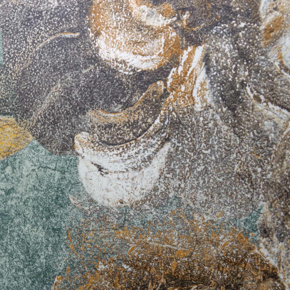 Parete Fiori Green 23-1/2 in. x 47 in. Porcelain Floor and Wall Tile