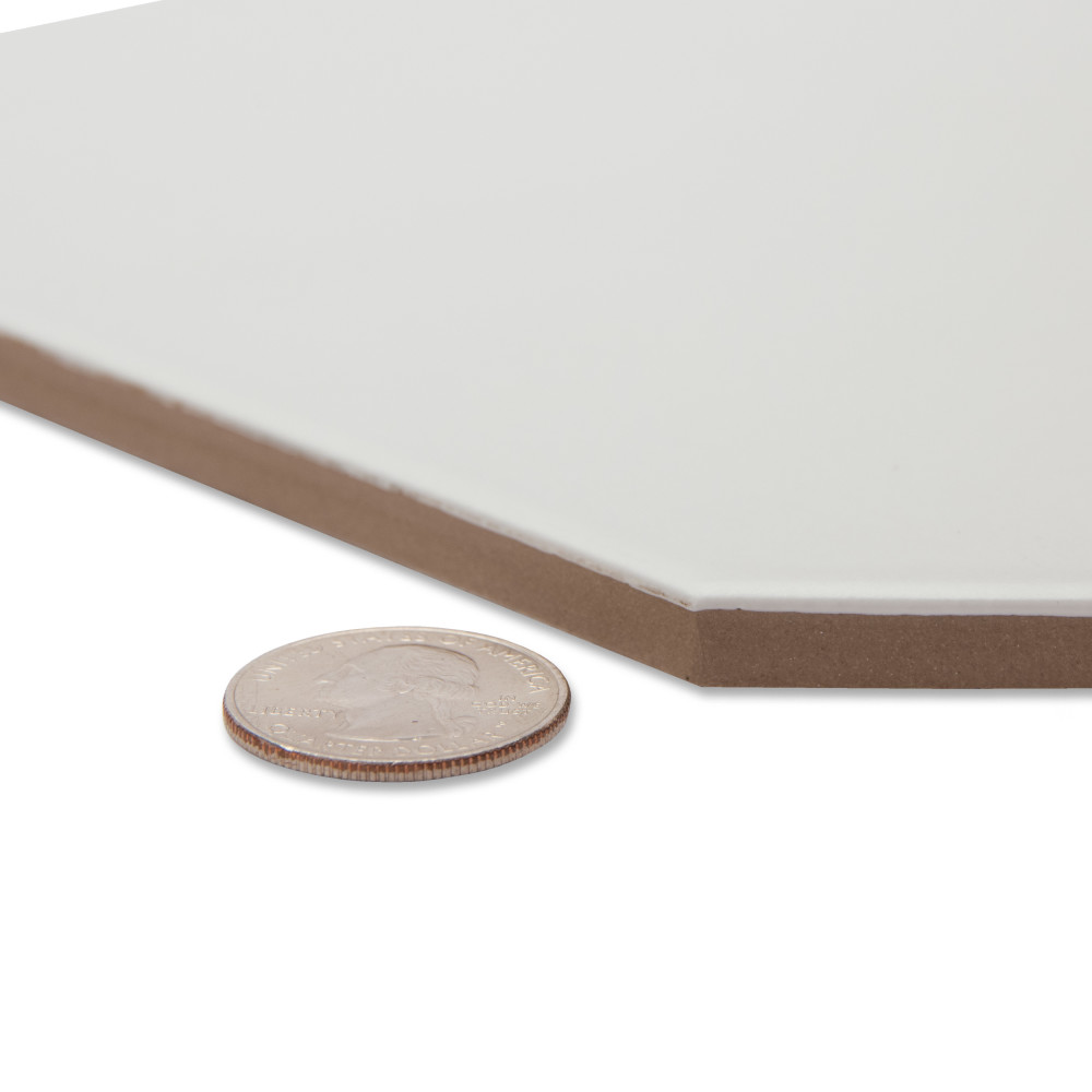 Vaudeville Octagon Nacar with Taco Lima 7-7/8 in. x 7-7/8 in. Porcelain Floor and Wall Tile