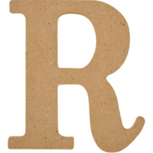 MDF Letter, R, 5 Inch