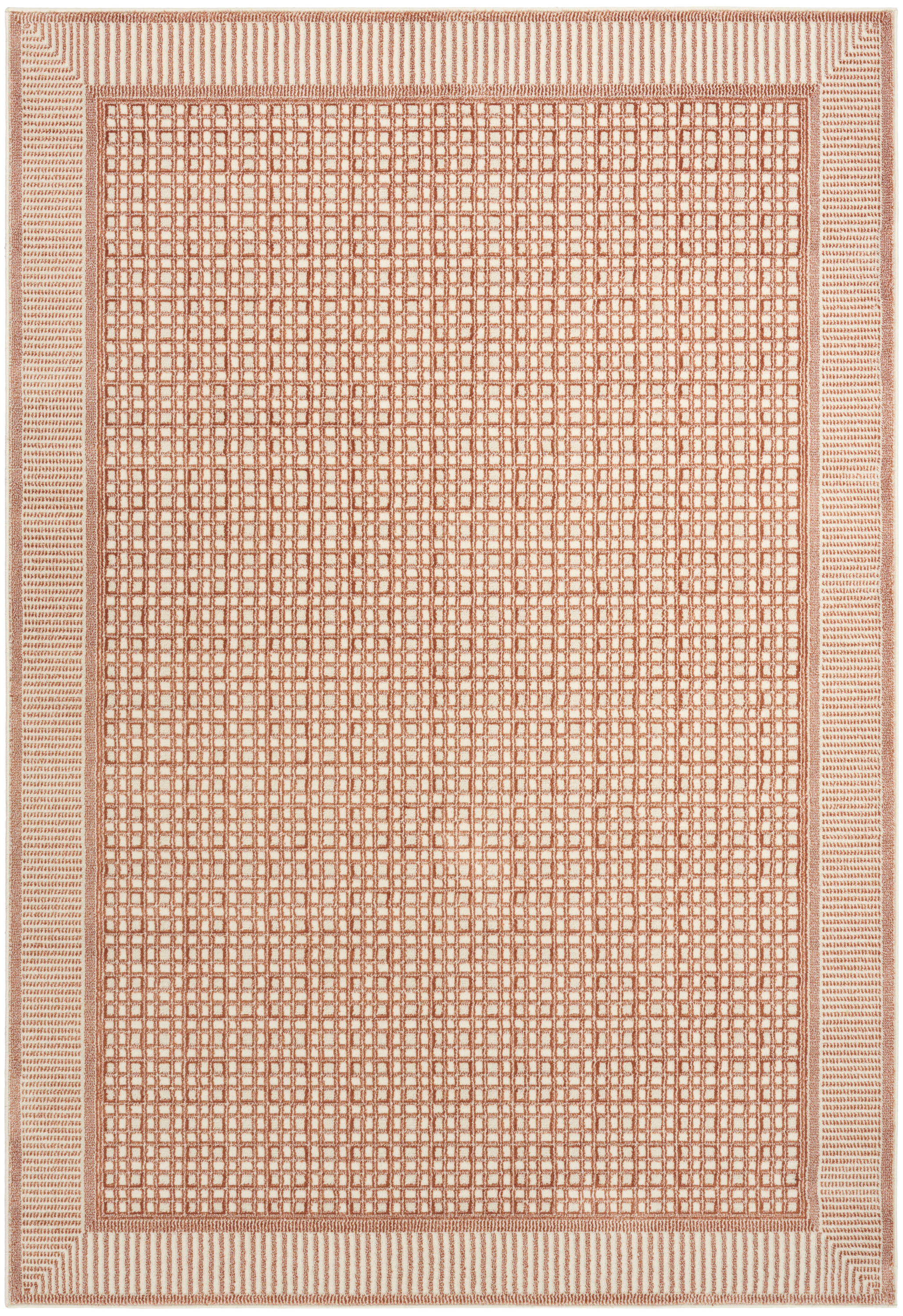 Nourison Nordic 5' x 7' Brick Ivory Modern Indoor Rug