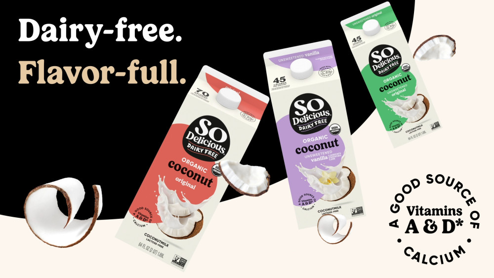 thumbnail video image 2 of So Delicious Dairy Free Unsweetened Original Organic Coconutmilk, 64 fl oz Carton, 2 of 15