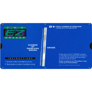 E-Z Grader, Large Print, Blue