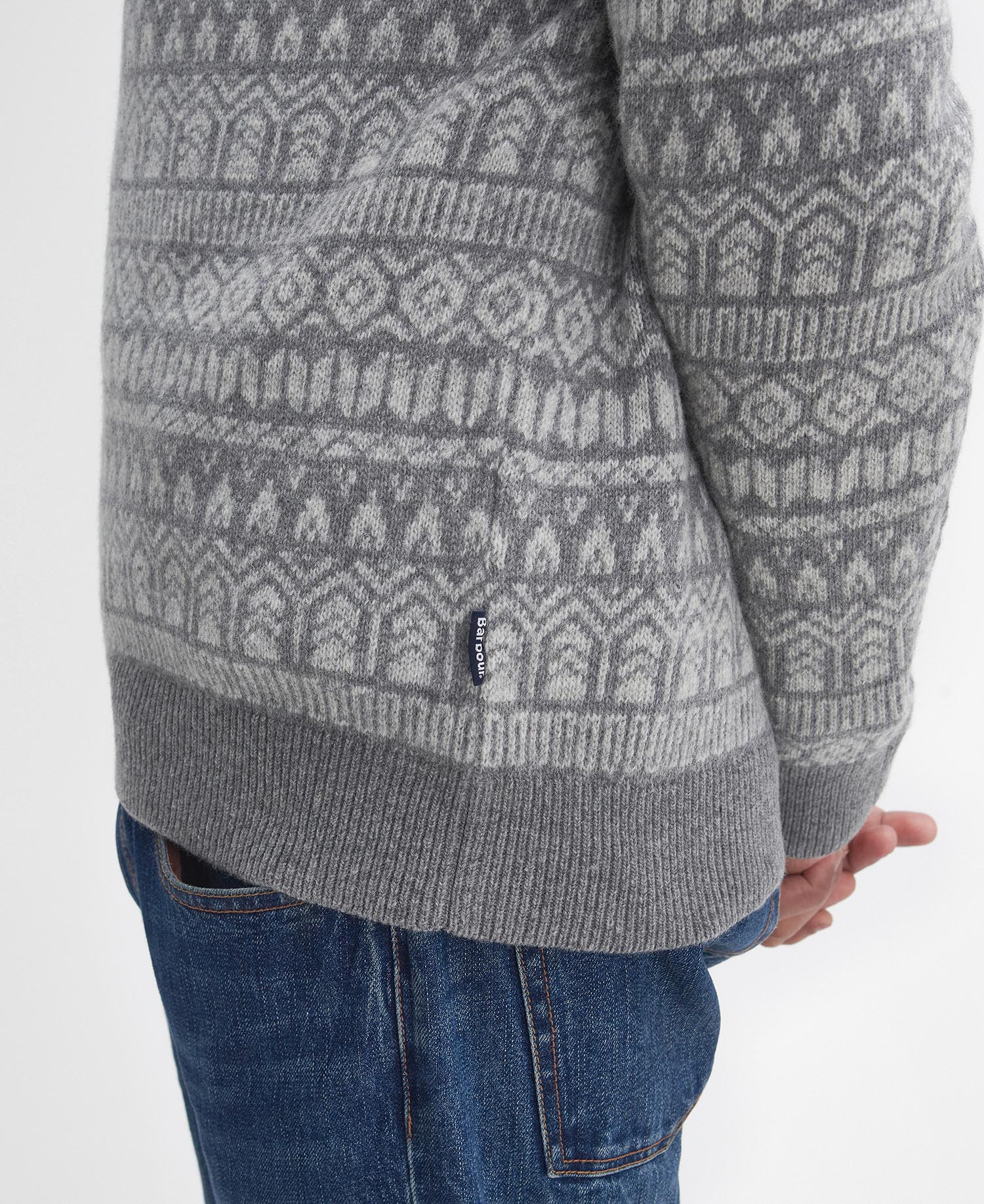 Stonebeck Fairisle Crew Neck Jumper image number 5