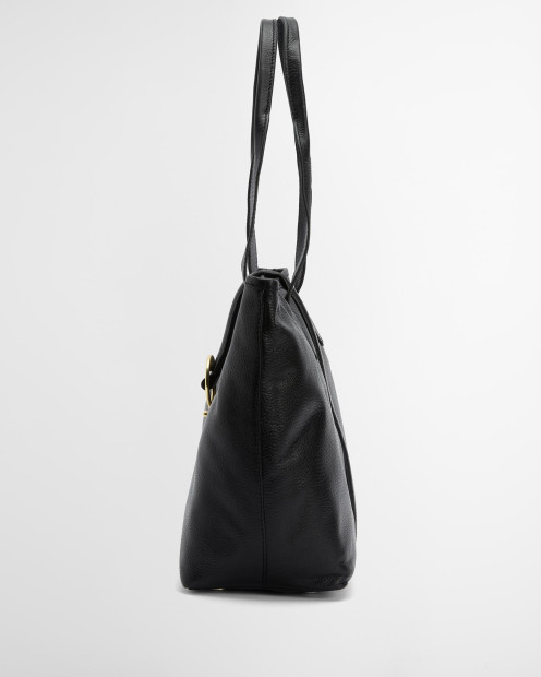 Alder Leather Tote Bag Black