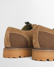 Sandstone Derby Shoes Taupe Suede