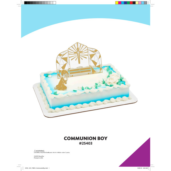 Communion Boy The Magic of Cakes® Icing Only Page