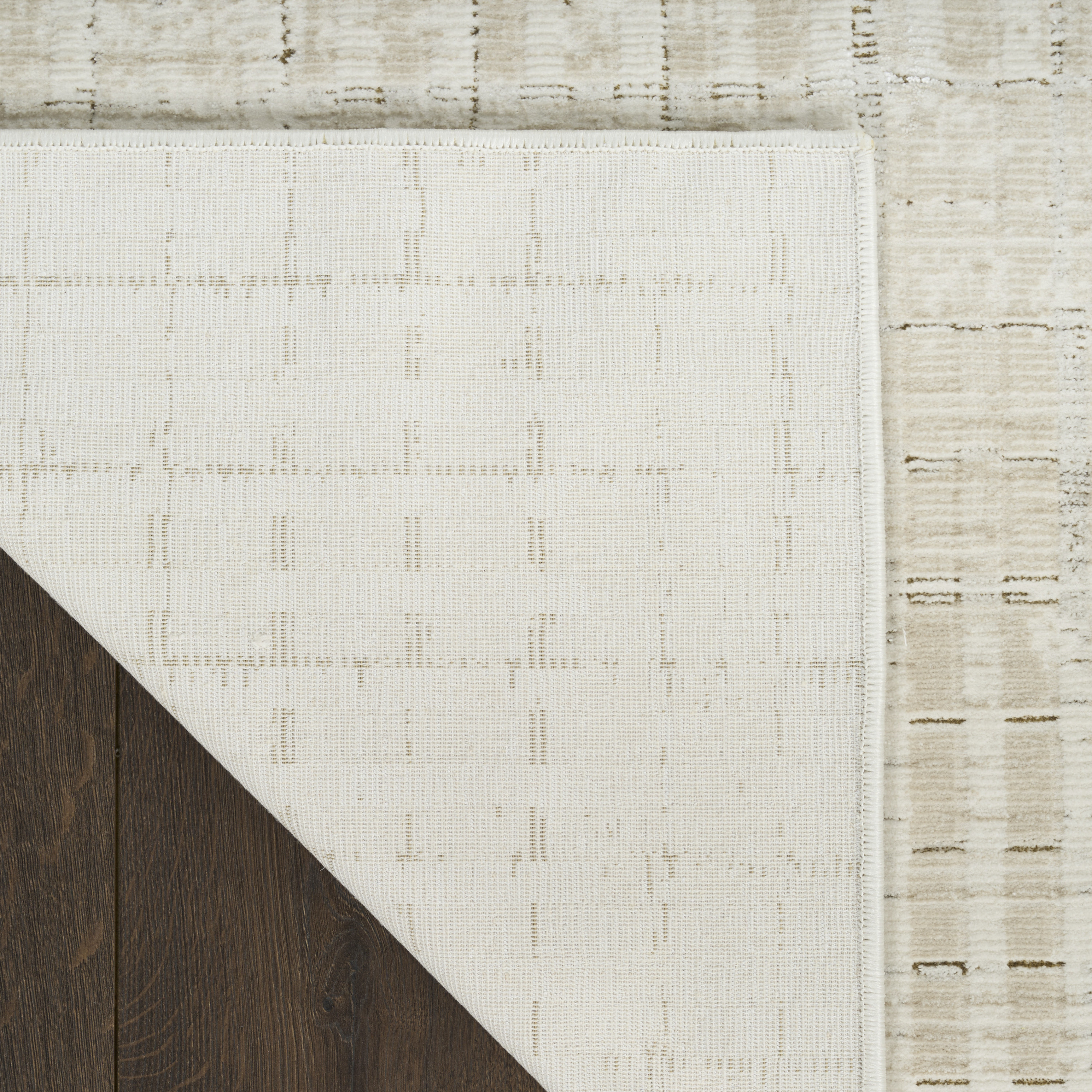 DKNY Grand Street 5'3" x 7'3" Ivory Beige Modern Indoor Rug