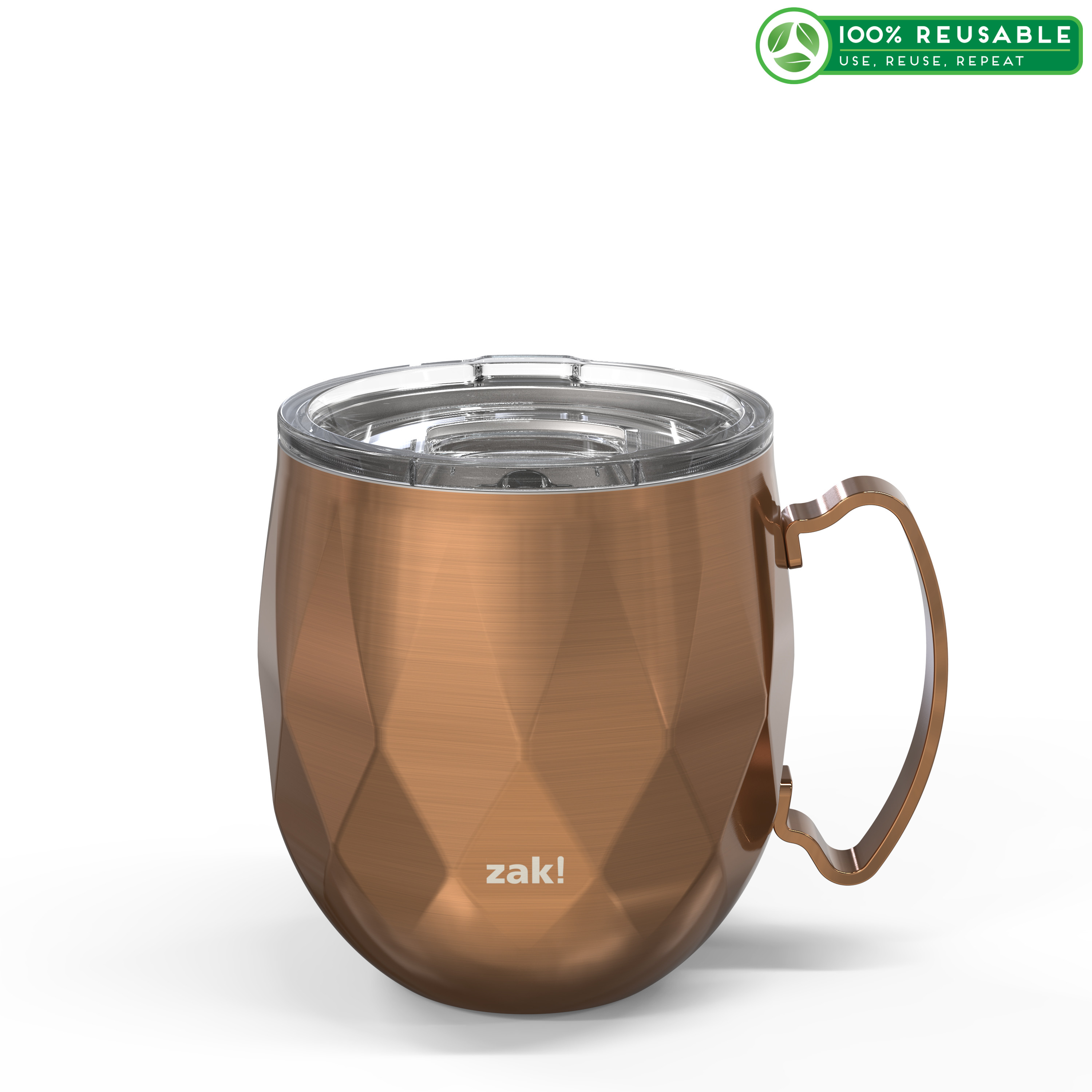 Fractal 19 ounce Vacuum Insulated Stainless Steel Tumbler, Copper slideshow image 1 Fractal 19 ounce Vacuum Insulated Stainless Steel Tumbler, Copper slideshow image 1
