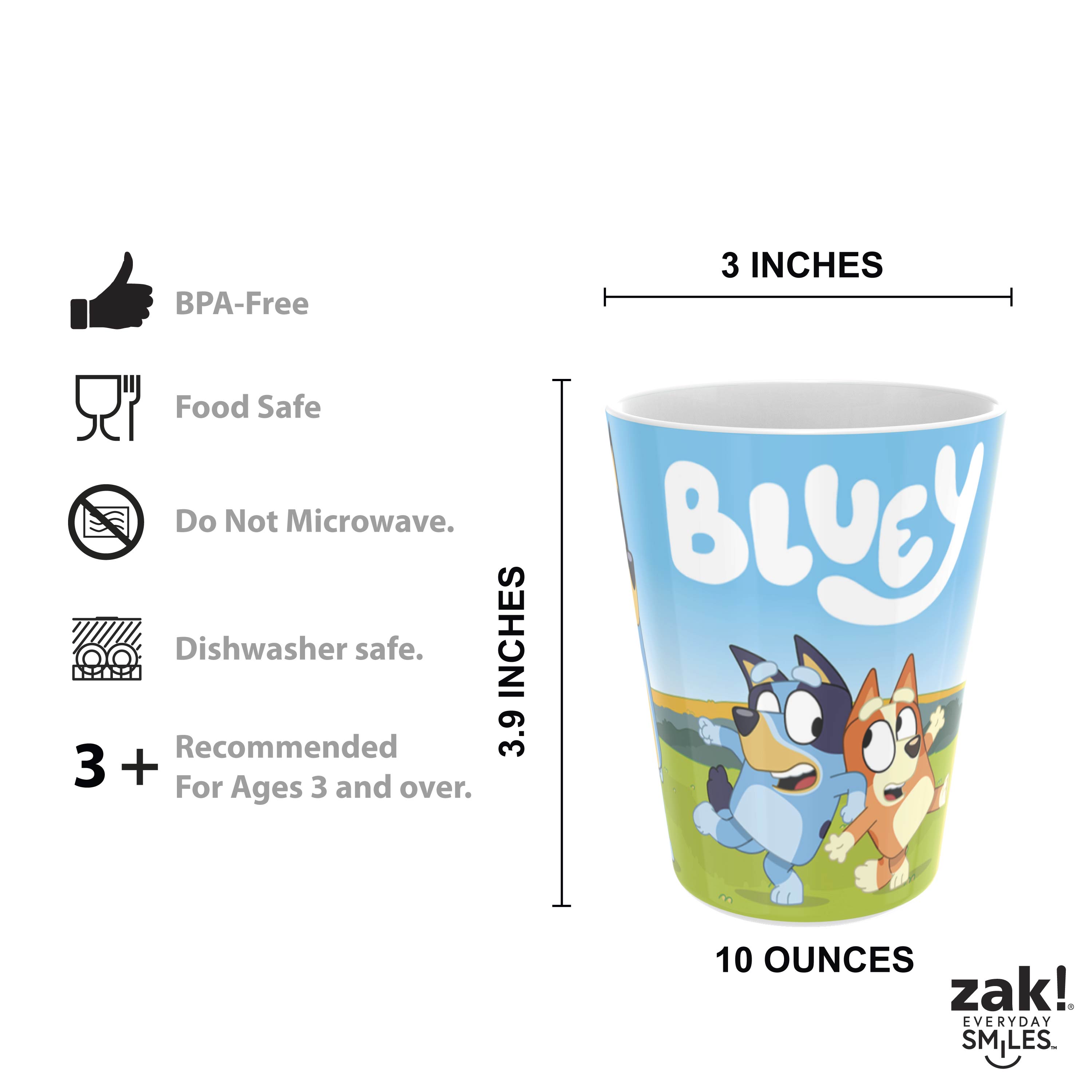 Bluey Kids Plate, Bowl, Tumbler and Flatware Set, Bluey and Friends, 5-piece set slideshow image 9 Bluey Kids Plate, Bowl, Tumbler and Flatware Set, Bluey and Friends, 5-piece set slideshow image 9