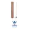 Boardwalk, Quick Change Metal Head Wooden Mop Handle, 62", Natural