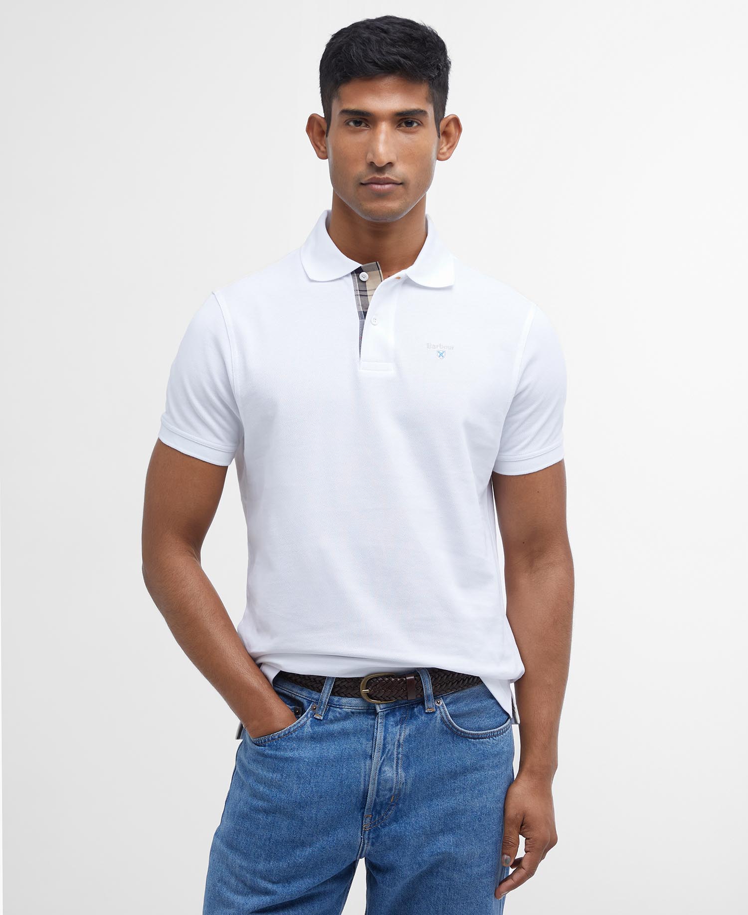 Tartan Pique Polo Shirt image number 0